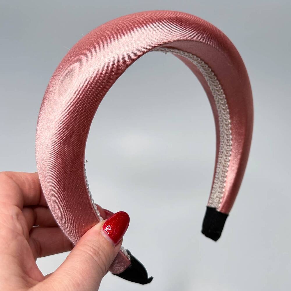 Satin Pink Padded Y2K Barbiecore Princess Headband